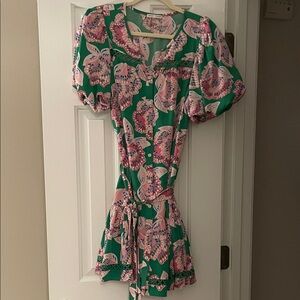 Mary Square Floral Dress